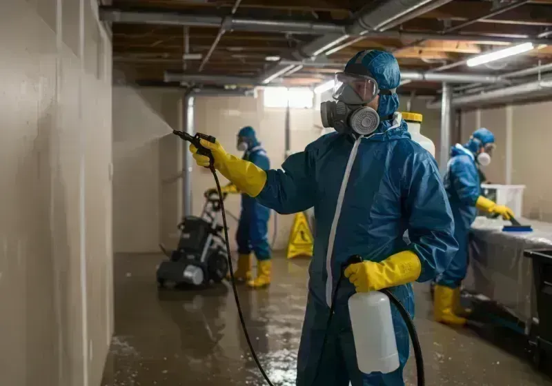 Basement Sanitization and Antimicrobial Treatment process in Colorado Springs, CO